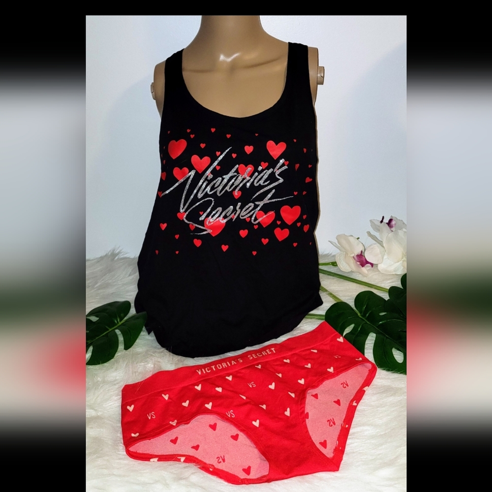 NWOT Victoria's Secret Sleep Tank w/matching Hiphugger Panty LG